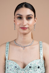 Zircon Necklace Set5720 video